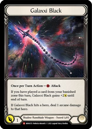 Galaxxi Black (Alternate Art) (MON155) (1st Edition) Cold Foil - Monarch