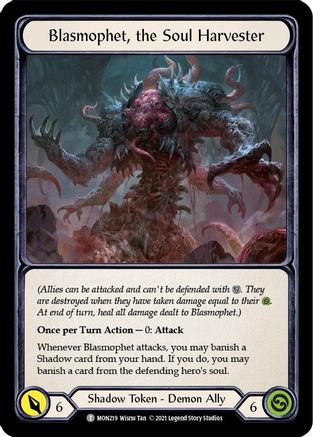 Blasmophet, the Soul Harvester // Ursur, the Soul Reaper (MON219) 1st Edition  - Monarch