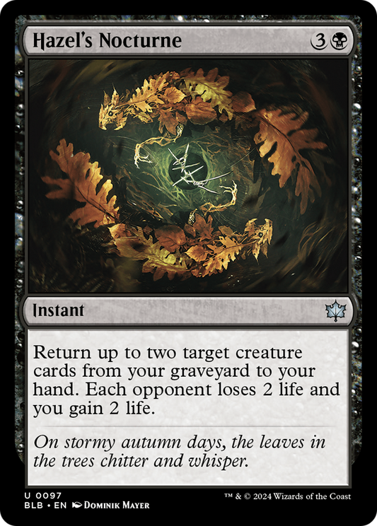Hazel's Nocturne [Bloomburrow] Foil