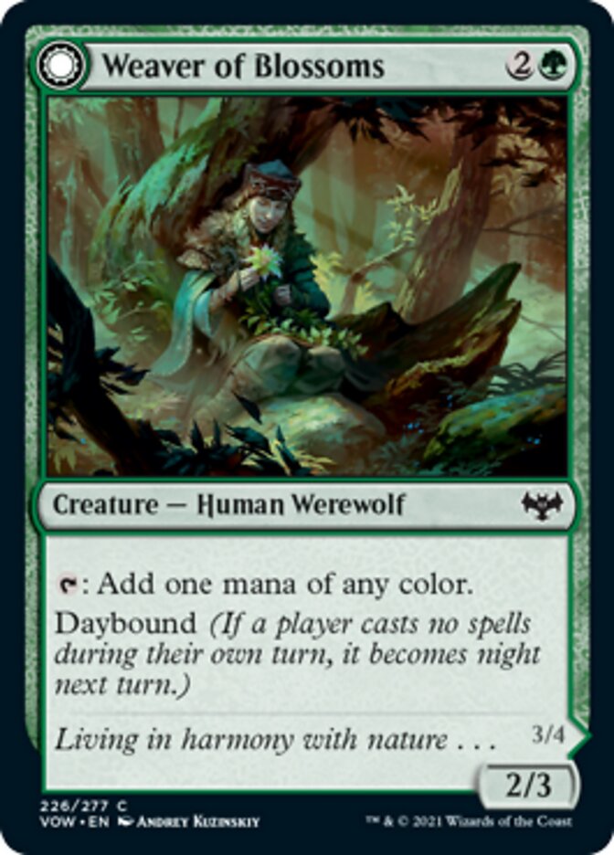 Weaver of Blossoms (226) Foil - Innistrad: Crimson Vow