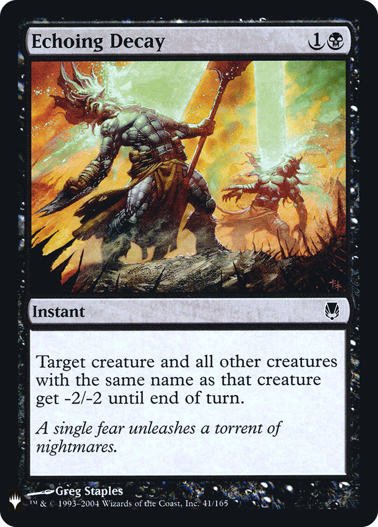 Echoing Decay (DST-41) Foil - The List