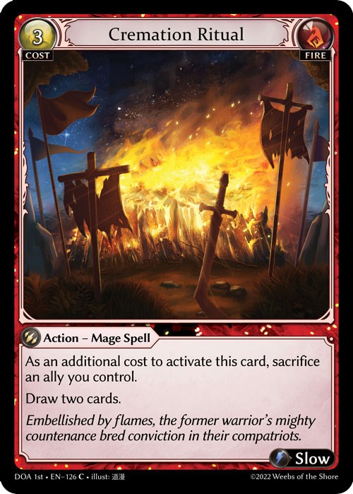 Cremation Ritual (126) [Dawn of Ashes: 1st Edition] Foil
