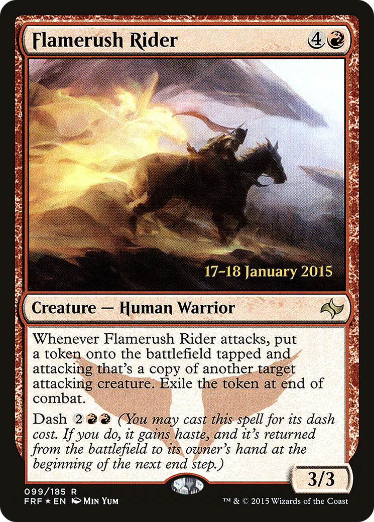 Flamerush Rider (099) Foil - Fate Reforged Promos