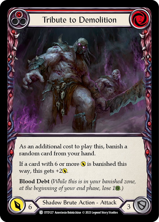 Tribute to Demolition (Red) [DTD127] (Dusk Till Dawn)  Rainbow Foil | Silver Goblin