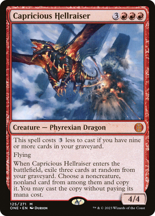 Capricious Hellraiser [Phyrexia: All Will Be One] Foil