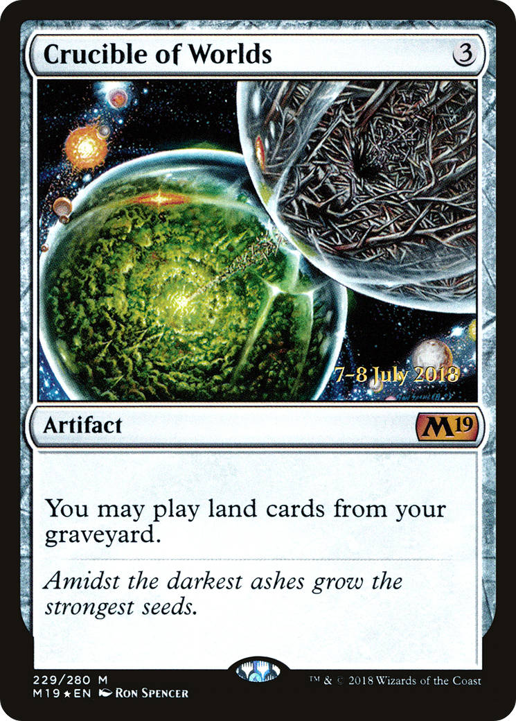 Crucible of Worlds [Core Set 2019 Prerelease Promos] | Silver Goblin