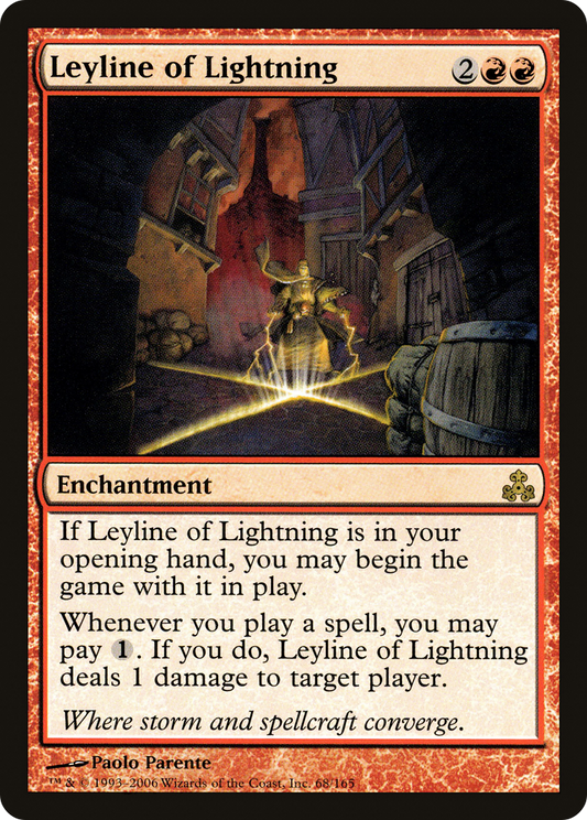 Leyline of Lightning [Guildpact] Foil