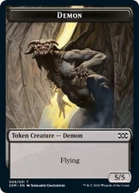 Demon // Germ Double-Sided Token [Double Masters Tokens] | Silver Goblin