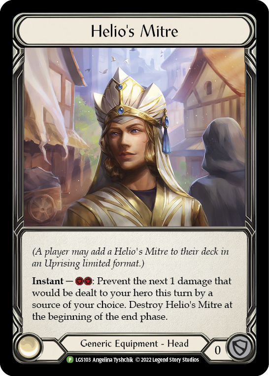 Helio's Mitre [LGS103] (Promo)  Rainbow Foil | Silver Goblin