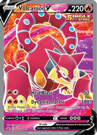 Volcanion V (Full Art) (162) Holofoil - SWSH06 Chilling Reign