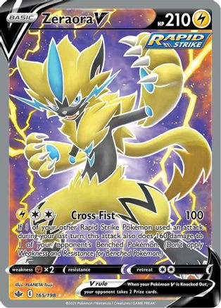 Zeraora V (165/198) [Sword & Shield: Chilling Reign] | Silver Goblin