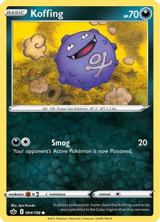 Koffing (094/198) [Sword & Shield: Chilling Reign] | Silver Goblin