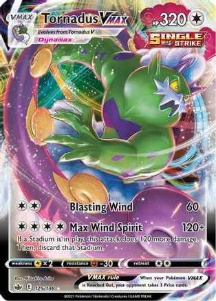 Tornadus VMAX (125) Holofoil - SWSH06 Chilling Reign