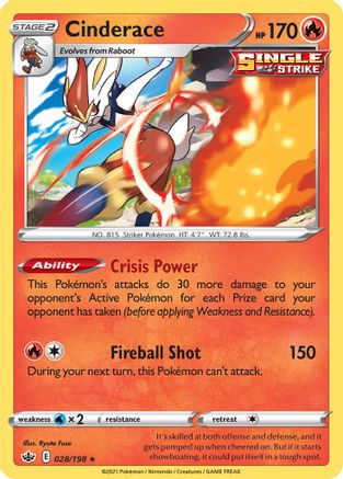 Cinderace - 028/198 (28) - Deck Exclusives