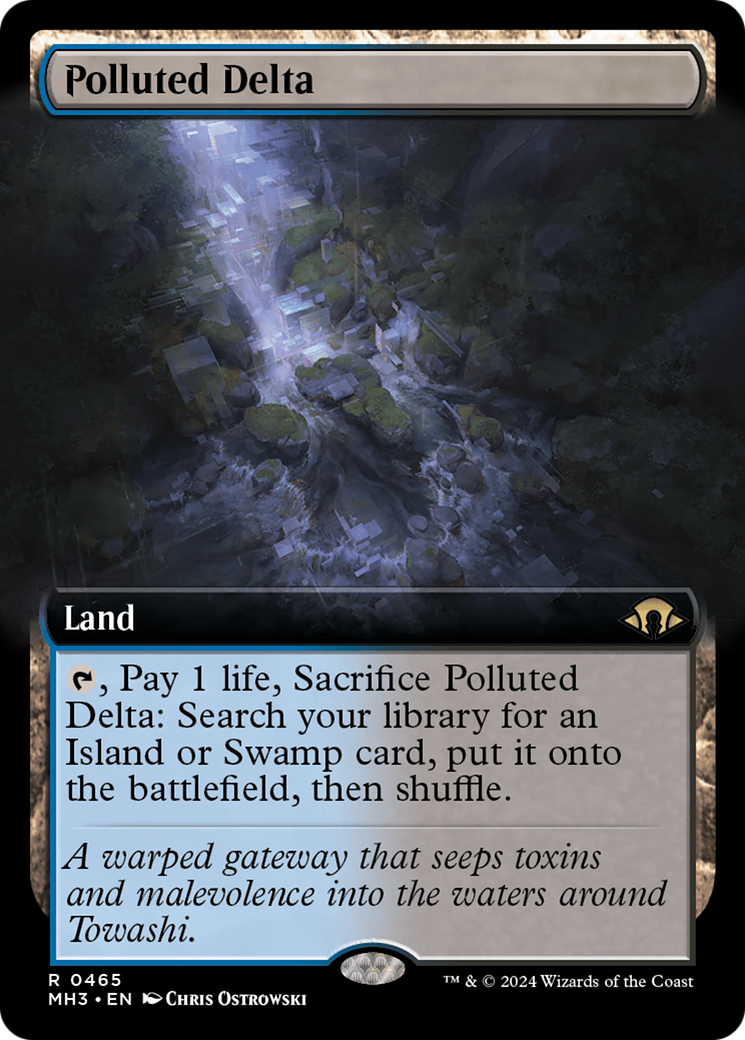 Polluted Delta (Extended Art) [Modern Horizons 3] | Silver Goblin