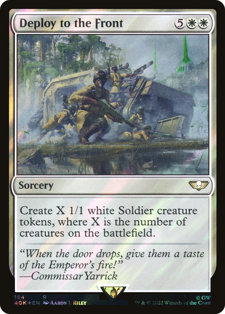 Deploy to the Front (184) Surge Foil - Warhammer 40,000 Commander
