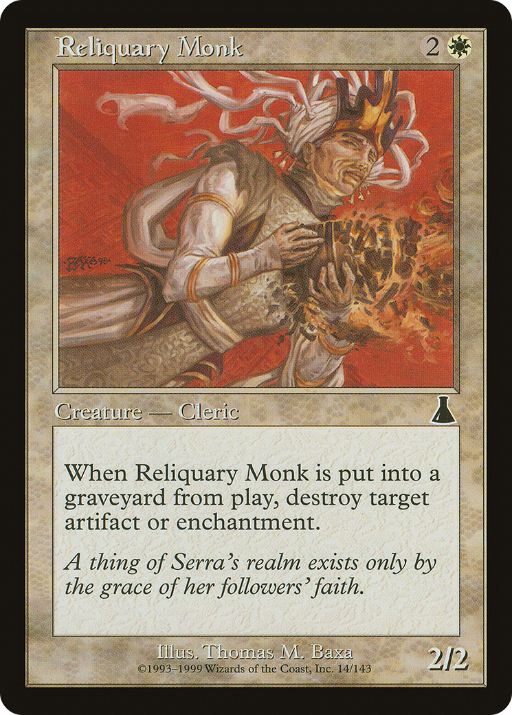 Reliquary Monk [Urza's Destiny] | Silver Goblin