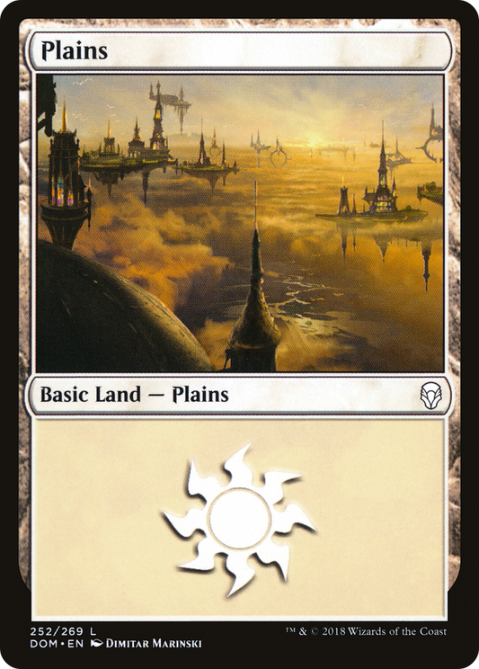 Plains (252) [Dominaria] Foil