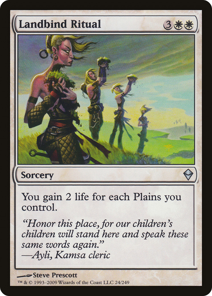 Landbind Ritual (024) Foil - Zendikar