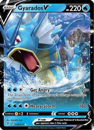 Gyarados V (28) Holofoil - Evolving Skies