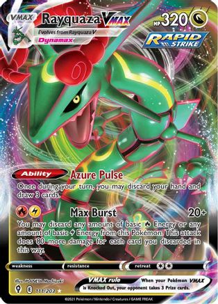 Rayquaza VMAX (111) Holofoil - SWSH07 Evolving Skies