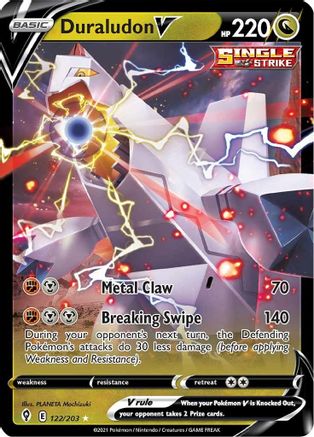 Duraludon V (122) Holofoil - SWSH07 Evolving Skies