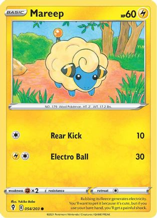 Mareep (54) - SWSH07 Evolving Skies