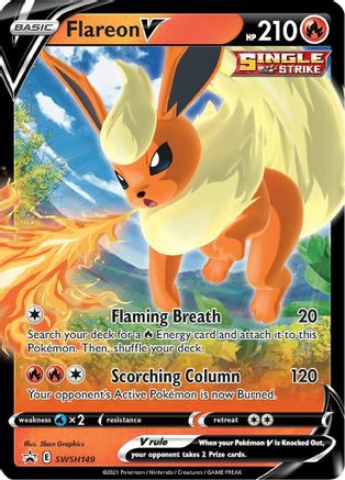 Flareon V - SWSH149 (SWSH149) Holofoil - SWSH Sword & Shield Promo Cards