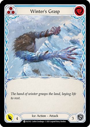 Winter's Grasp (Blue) (ELE162) (1st Edition) Rainbow Foil - Tales of Aria