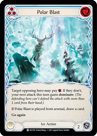 Polar Blast (Blue) (ELE168) 1st Edition  - Tales of Aria