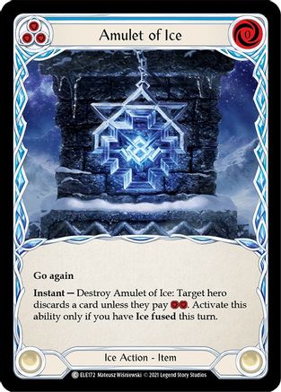 Amulet of Ice (ELE172) (1st Edition) Rainbow Foil - Tales of Aria