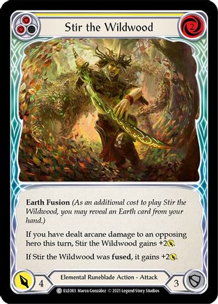 Stir the Wildwood (Yellow) (ELE083) (Unlimited Edition) - Tales of Aria