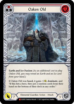 Oaken Old (ELE005) 1st Edition Rainbow Foil - Tales of Aria