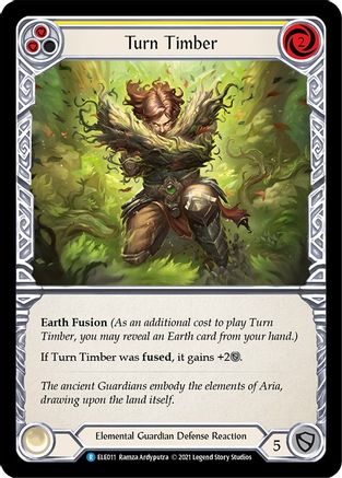 Turn Timber (Yellow) (ELE011) (Unlimited Edition) Rainbow Foil - Tales of Aria