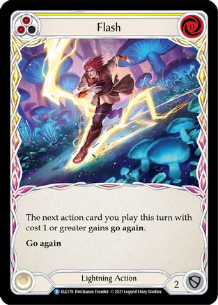 Flash (Yellow) (ELE178) (Unlimited Edition) Rainbow Foil - Tales of Aria