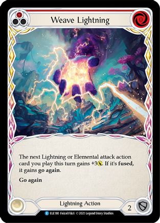 Weave Lightning (Red) (ELE180) Unlimited Edition  - Tales of Aria