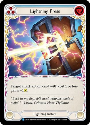 Lightning Press (Blue) (ELE185) (Unlimited Edition) - Tales of Aria
