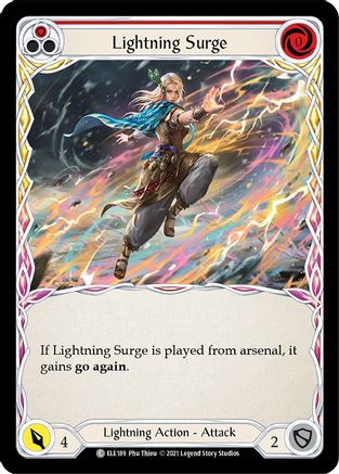 Lightning Surge (Red) (ELE189) Unlimited Edition  - Tales of Aria