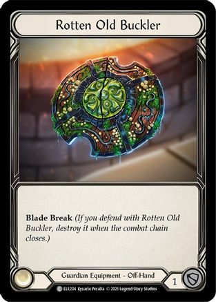 Rotten Old Buckler (ELE204) (1st Edition) Cold Foil - Tales of Aria
