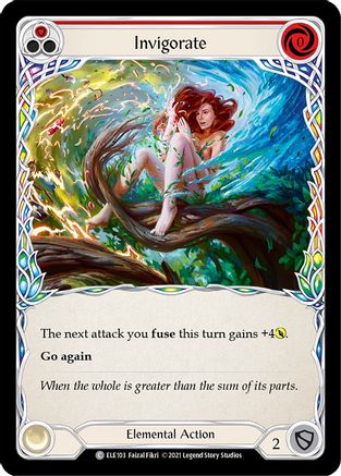 Invigorate (Red) (ELE103) (Unlimited Edition) Rainbow Foil - Tales of Aria