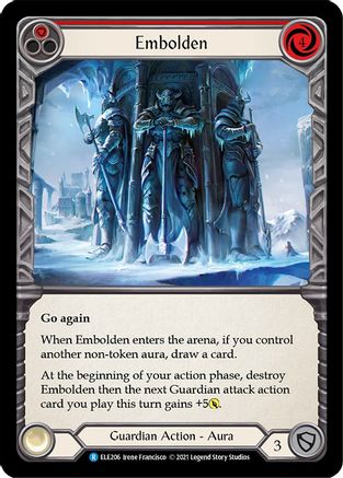 Embolden (Red) (ELE206) (Unlimited Edition) Rainbow Foil - Tales of Aria