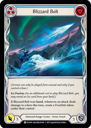 Blizzard Bolt (Blue) (ELE046) (Unlimited Edition) Rainbow Foil - Tales of Aria