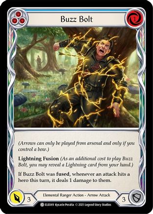 Buzz Bolt (Blue) (ELE049) (1st Edition) Rainbow Foil - Tales of Aria