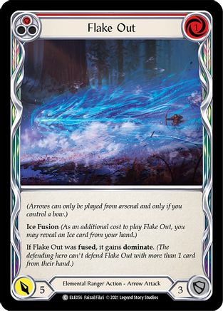 Flake Out (Red) (ELE056) (Unlimited Edition) Rainbow Foil - Tales of Aria