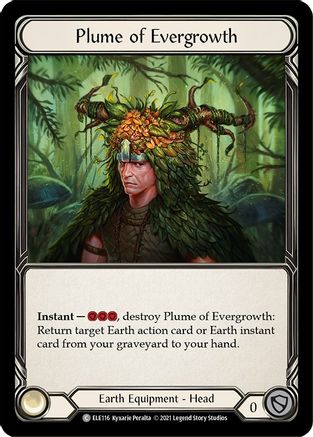 Plume of Evergrowth (ELE116) 1st Edition Cold Foil - Tales of Aria