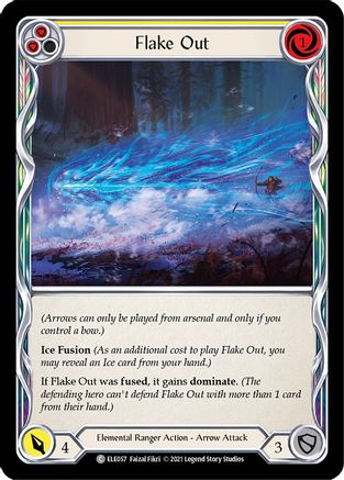 Flake Out (Yellow) (ELE057) (1st Edition) - Tales of Aria