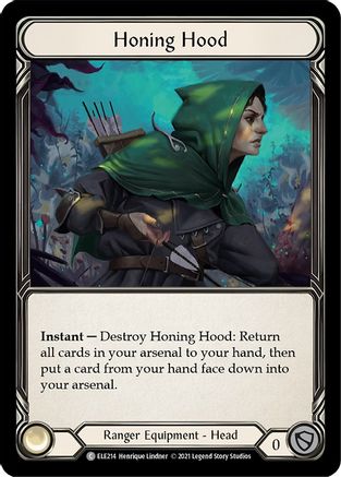Honing Hood (ELE214) (1st Edition) Cold Foil - Tales of Aria