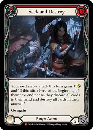 Seek and Destroy (ELE215) 1st Edition Rainbow Foil - Tales of Aria