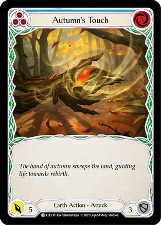 Autumn's Touch (Blue) (ELE130) (Unlimited Edition) Rainbow Foil - Tales of Aria