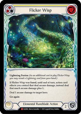 Flicker Wisp (ELE065) (1st Edition) - Tales of Aria